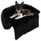 Plush Calming Dog Couch Bed with Removable and Washable Zipper Cover